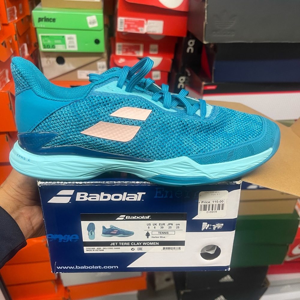 Babolat shose size 8 W color green 6.5M